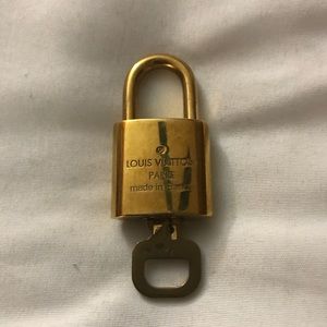 Authentic Louis Vuitton lock with key
